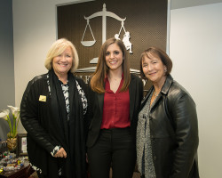 (L-R) Debby Beck with Florida's Children First; Nicole Coniglio with Talenfeld Law; and  Christina Spudeas with FCF enjoy the openhouse at Talenfeld Law 